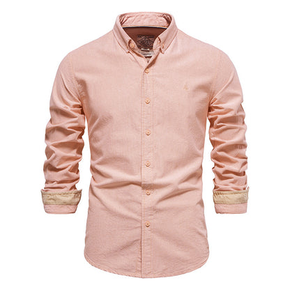 Men's Long Sleeve Shirt Fashion Floral Slim Lapel Shirt | SH696