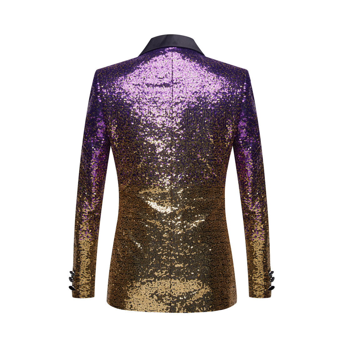 Men Fashion Gradual Change Color Sequins Suit Jacket| A102