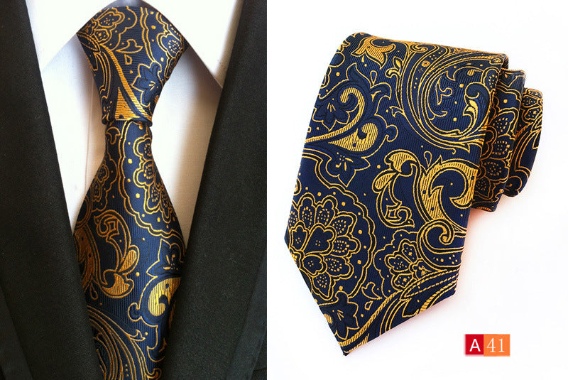 Men's Necktie Paisley Floral Silk Ties for Formal Business Party  | A039