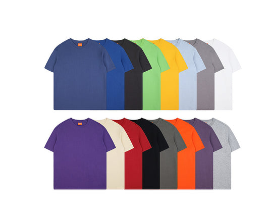 Men's Loose Cotton Short Sleeve T-Shirt- SH-374
