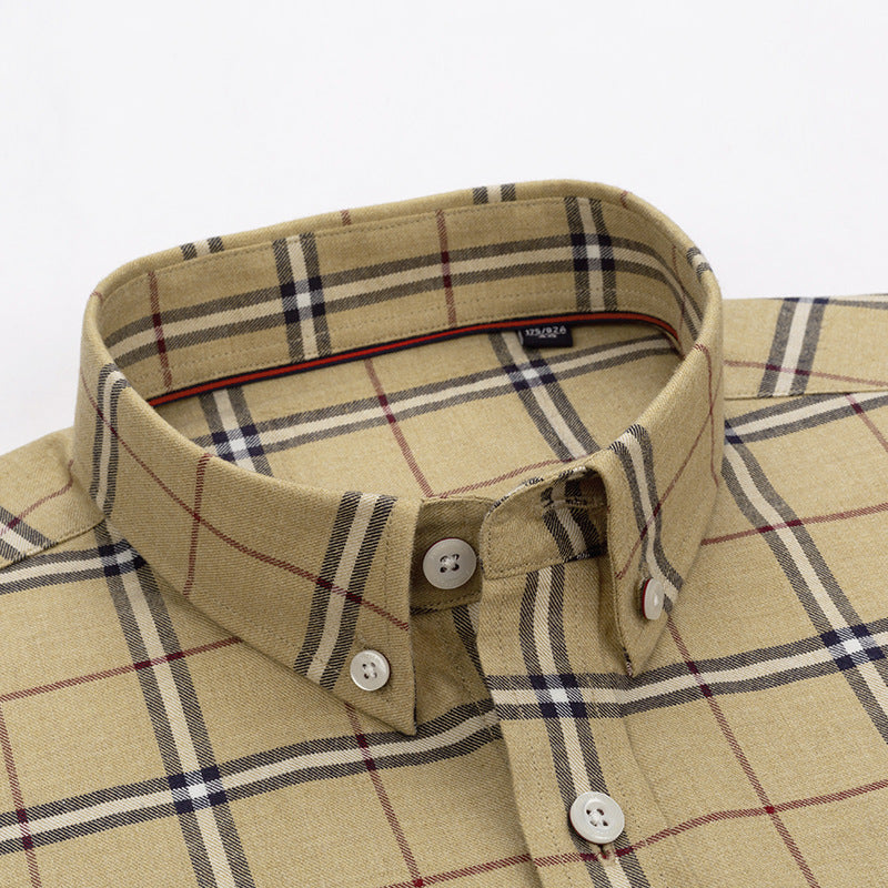 Men's Business Dress Shirts Long Sleeve Casual Regular Fit Cotton Shirts | C2060-81