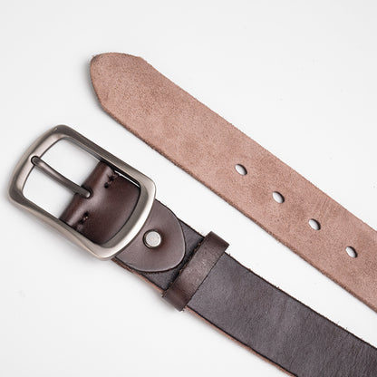 Retro Washing Leather Belt for Men | Mens Belt Casual 1 1/2" with Full Grain Leather | N8117