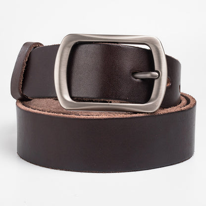 Retro Washing Leather Belt for Men | Mens Belt Casual 1 1/2" with Full Grain Leather | N8117