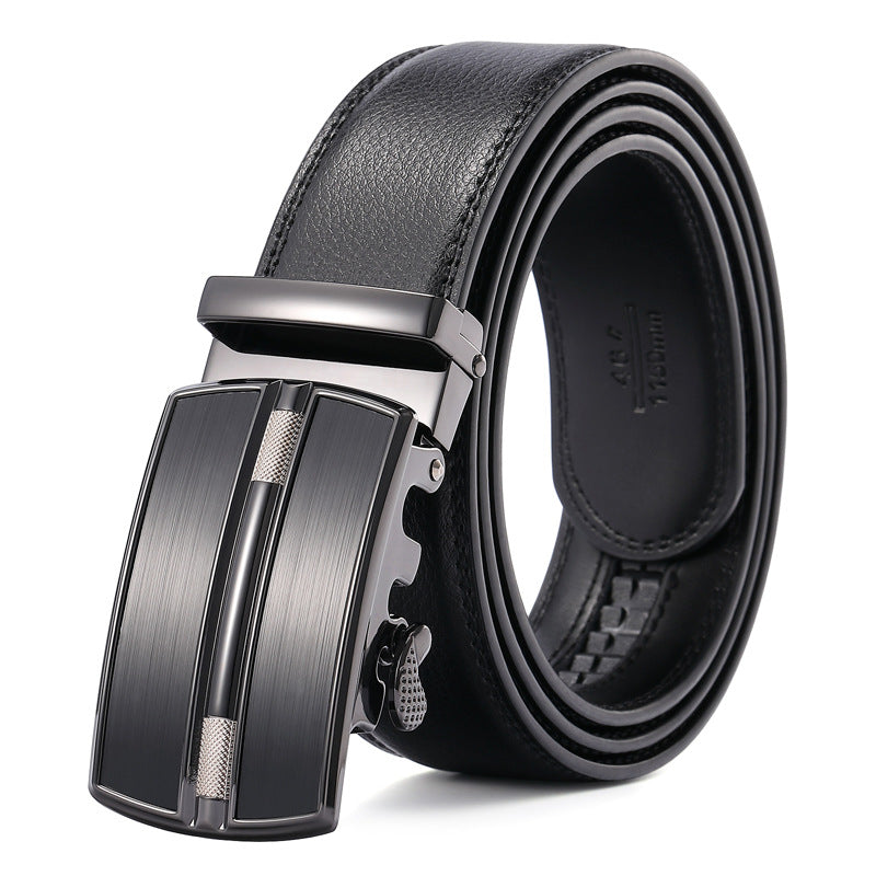 Men's Comfort Genuine Leather Ratchet Dress Belt with Automatic Click Buckle |