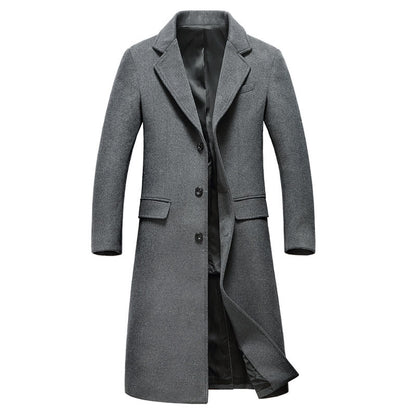 Premium Quality Men's Australian Wool Luxury Overcoat Long Trench Coat | XZ1851