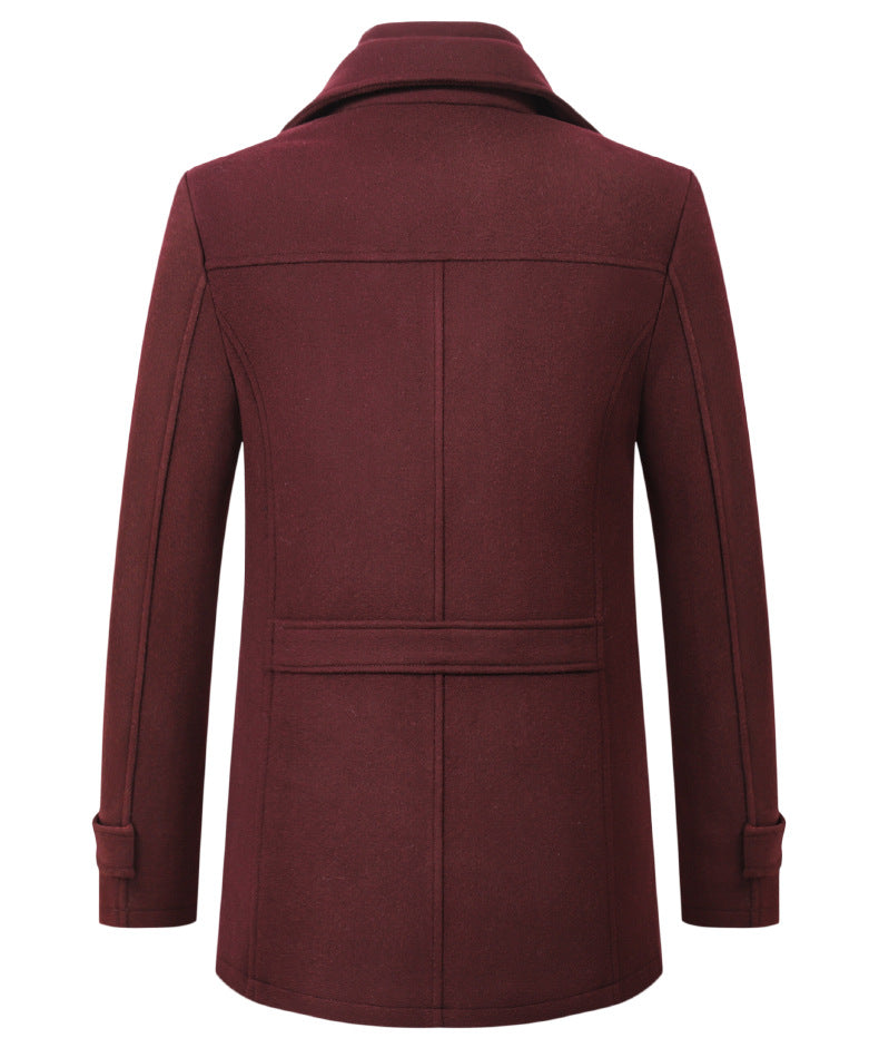 Men's Premium Wool Luxury Coat Winter Fall Trench Jacket | XZ1933