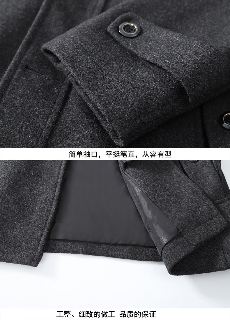 Men's Premium Wool Luxury Coat Winter Fall Trench Jacket | XZ1933